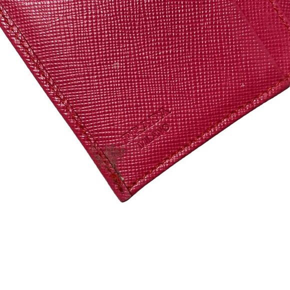 PRADA - Pink Leather Card Case - Picture 3 of 9